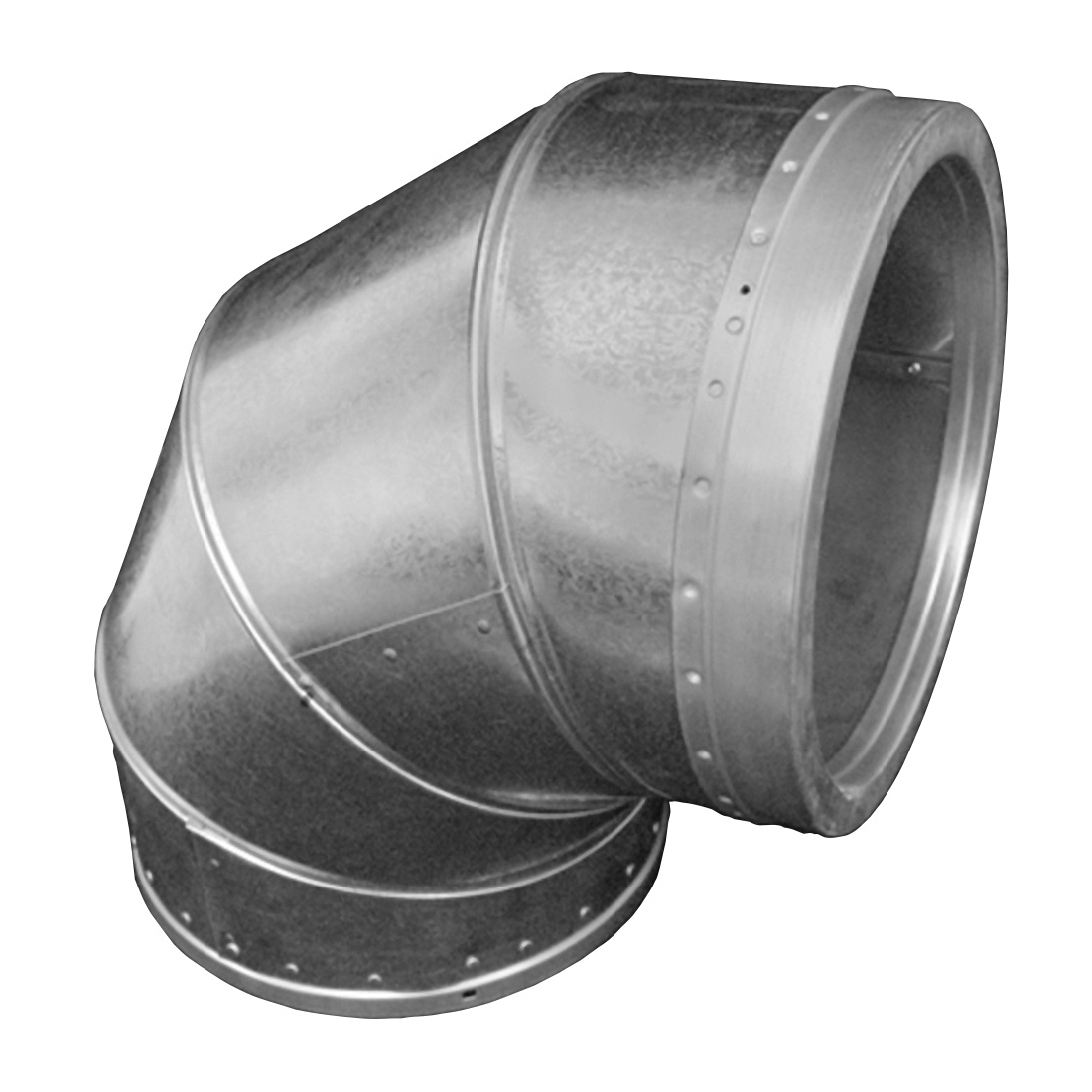 ECCO Manufacturing™ 231214 Gas Vent Elbow, 12 in, 90 deg, Sheet Metal