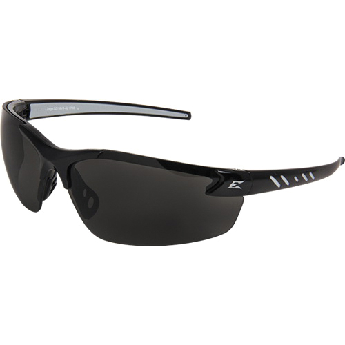 EDGE® Zorge G2 DZ116-G2 Safety Glasses, Unisex, Smoke Lens, Scratch-Resistant Lens, Wraparound Frame, Black Frame