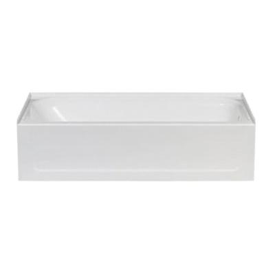 ELM® TOPAZ™ T6032R Bathtub, Soaking Bath Therapy, 60 in L, 32 in W, Right Drain Location, Semi Gloss, White