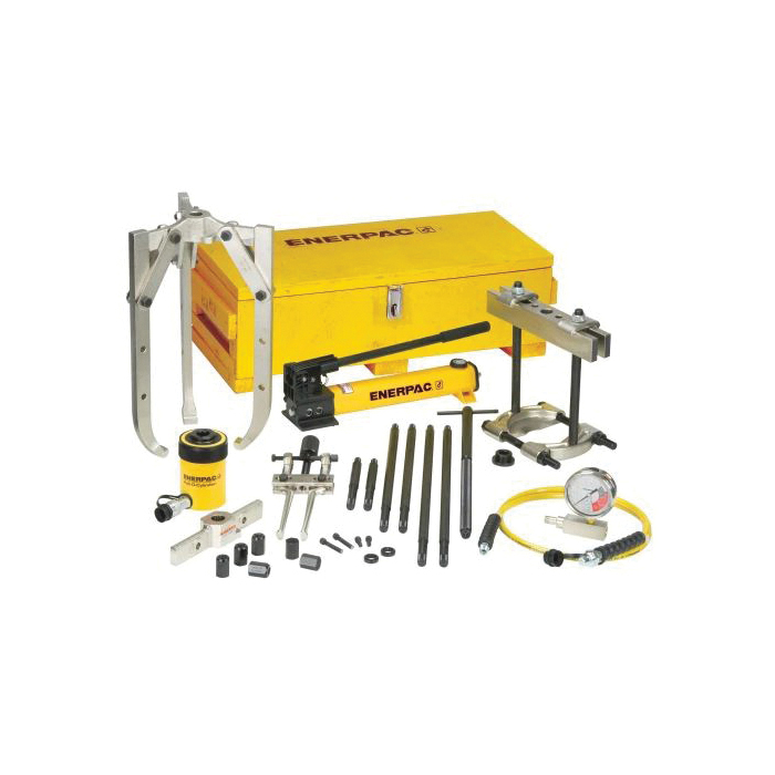 ENERPAC® BHP BHP2751G Hydraulic Master Puller Set With P392 Hand Pump, Hydraulic Power Source, 24 ton Capacity