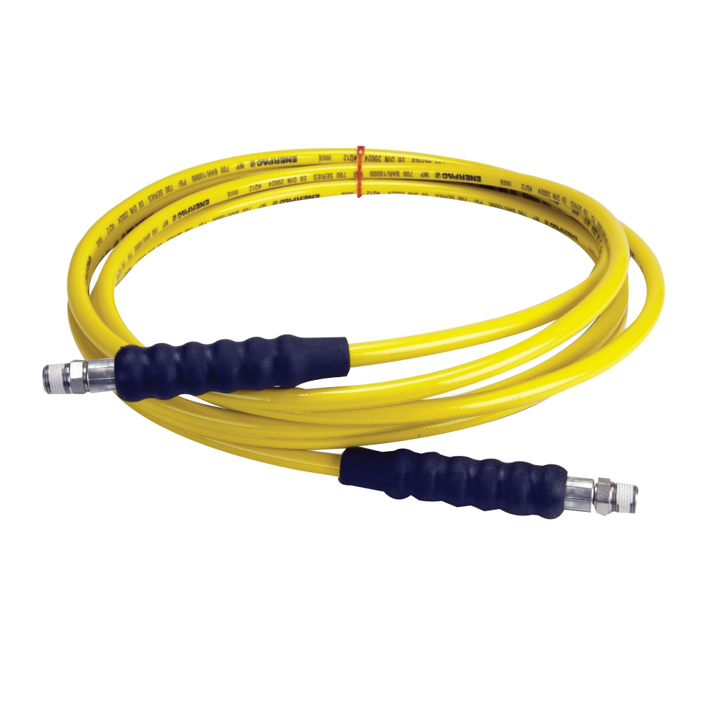 ENERPAC® H700 H7220 High Pressure Hydraulic Hose, 1/4 in ID, 20 ft L, 10000 psi Pressure, Thermoplastic Tube