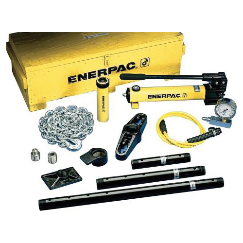 ENERPAC® MS220 Hydraulic Cylinder and Pump Set, 116 kN Cylinder, 5000 psi Max Operating Pressure, 6-1/4 in Stroke