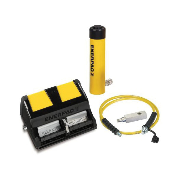 ENERPAC® SCH-202XA Hydraulic Cylinder and Pump Set, 20 ton Cylinder, 10000 psi Max Operating Pressure, 2 in Stroke