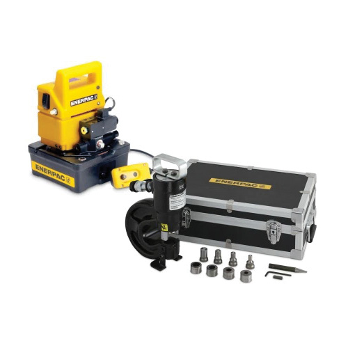 ENERPAC® SP35SP Hydraulic Punch and Die Set With Electric Pump, 35 ton Capacity, 115 VAC, 10000 psi Operating