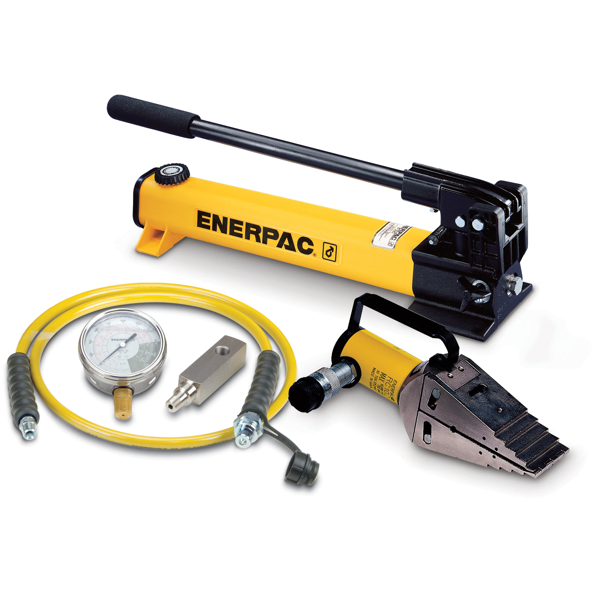 ENERPAC® STF STF14H Hydraulic Spreader Set, Hand Pump, 14 ton Nominal, 4.76 cu-in Oil Capacity, 3.16 in W Spread