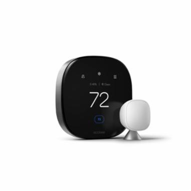 Ecobee EB-STATE6P-01 Smart Thermostat, 24 V, 3.5 VA, LCD Touchscreen Display