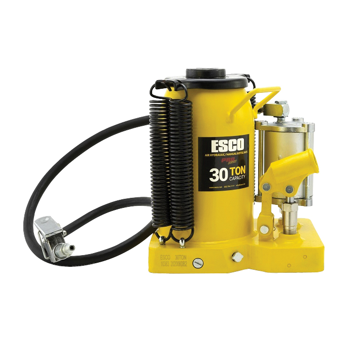 ESCO Pro Series 10383 Bottle Jack, Hydraulic Operation, 30 ton Lifting, 20 in Max Lift Height, 1-3/4 in W Saddle