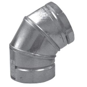 ECCO Manufacturing™ 210613 Elbow, 45 deg, Aluminum, Galvanized