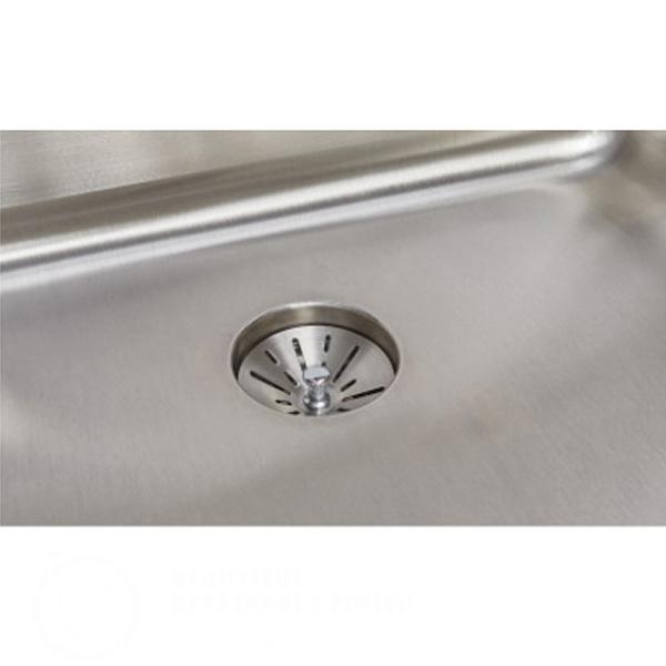 Elkay® Lustertone™ Classic DLR2522103 Single Bowl Sink, 3 -Hole, 304 Stainless Steel, Lustrous Satin, Domestic