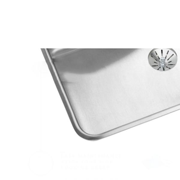 Elkay® Lustertone™ Classic DLR2522103 Single Bowl Sink, 3 -Hole, 304 Stainless Steel, Lustrous Satin, Domestic thumbnail 2