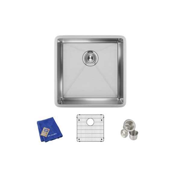 Elkay® Crosstown® ECTRU17179TC Kitchen Sink, Rectangular, 304 Stainless Steel, Polished Satin, Import thumbnail 2