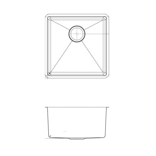 Elkay® Crosstown® ECTRU17179T Sink, Rectangular, 304 Stainless Steel, Polished Satin thumbnail 2