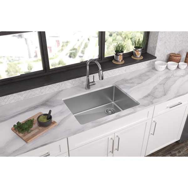 Elkay® Crosstown® ECTRU24179RT Kitchen Sink, Rectangular, 304 Stainless Steel, Polished Satin, Import thumbnail 2
