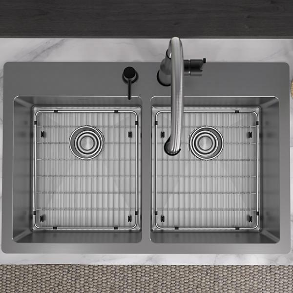Elkay® Crosstown® ECTSR33229TBG2 Dual-Mount Sink Kit, Stainless Steel thumbnail 2