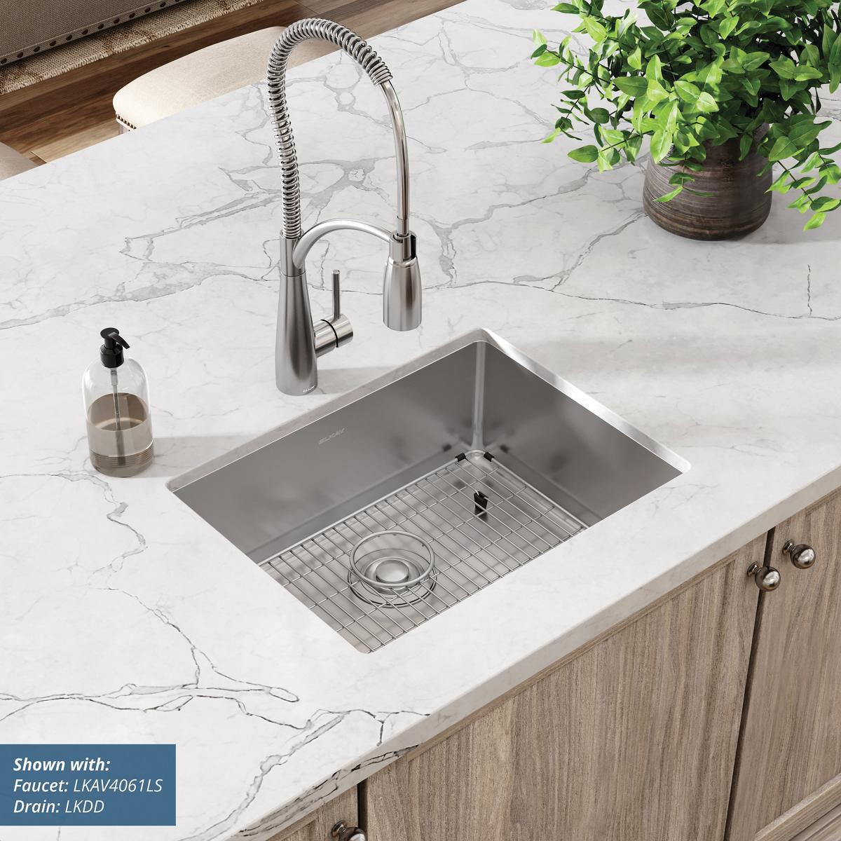 Elkay® Crosstown® EFRU2115T Kitchen Sink, 304 Stainless Steel, Polished Satin thumbnail 3