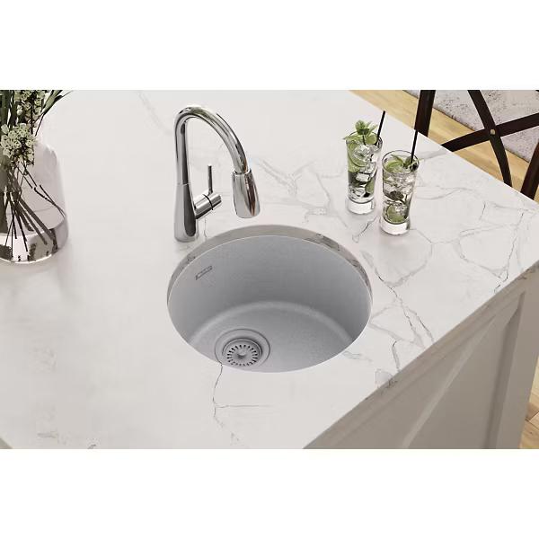 Elkay® Classic® ELG16FBGS0 Bar Sink, Quartz, Greystone, Import thumbnail 3