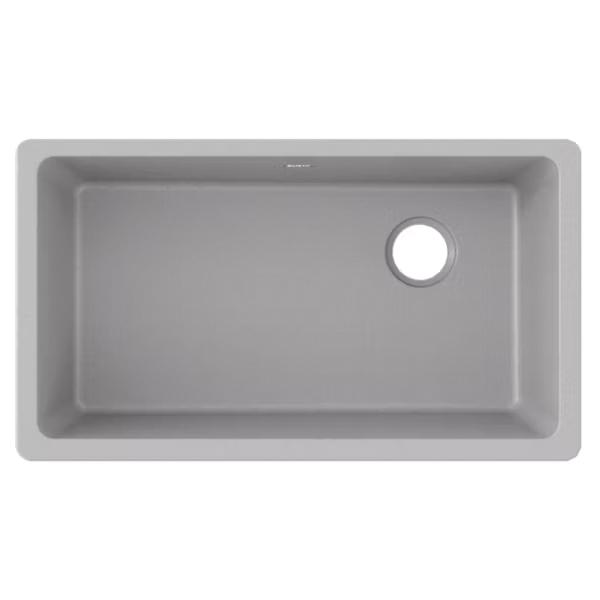 Elkay® Classic® ELGU13322GS0 Kitchen Sink, Quartz, Greystone, Import thumbnail 2