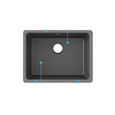 Elkay® ELGU2522GY0 Kitchen Sink, Quartz, Dusk Gray thumbnail 3