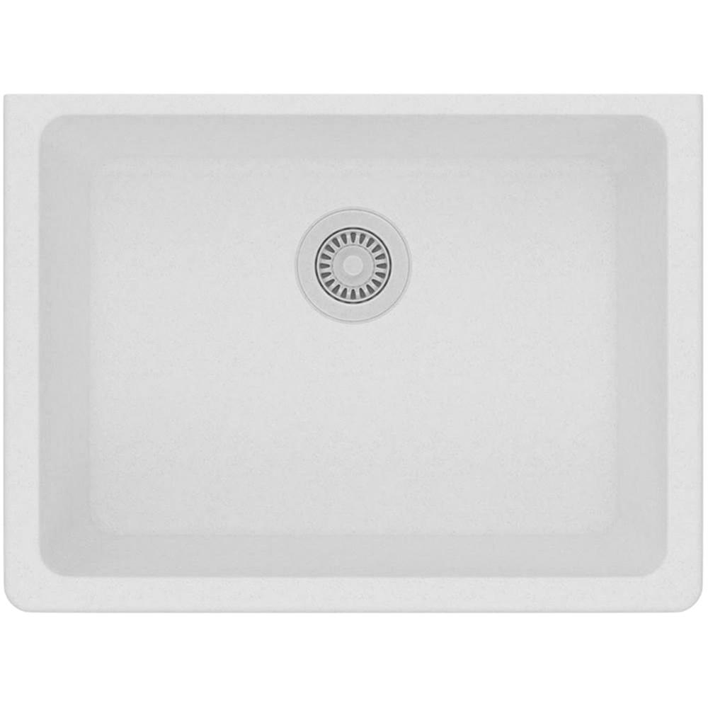 Elkay® Quartz Classic ELGU2522WH0 Kitchen Sink, Rectangular, Quartz, White thumbnail 4