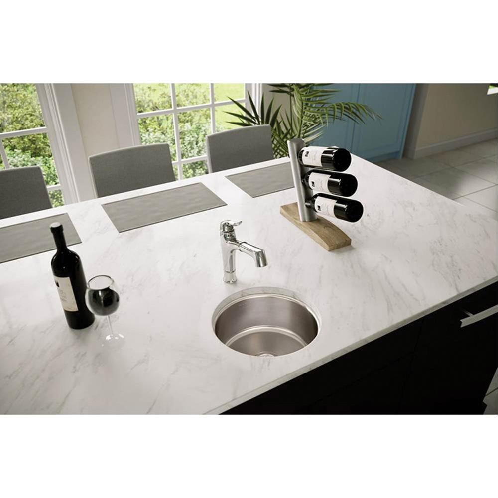 Elkay® Lustertone™ Classic ELUH12FB Under-Mount Sink, 304 Stainless Steel, Lustrous Satin, Domestic thumbnail 3