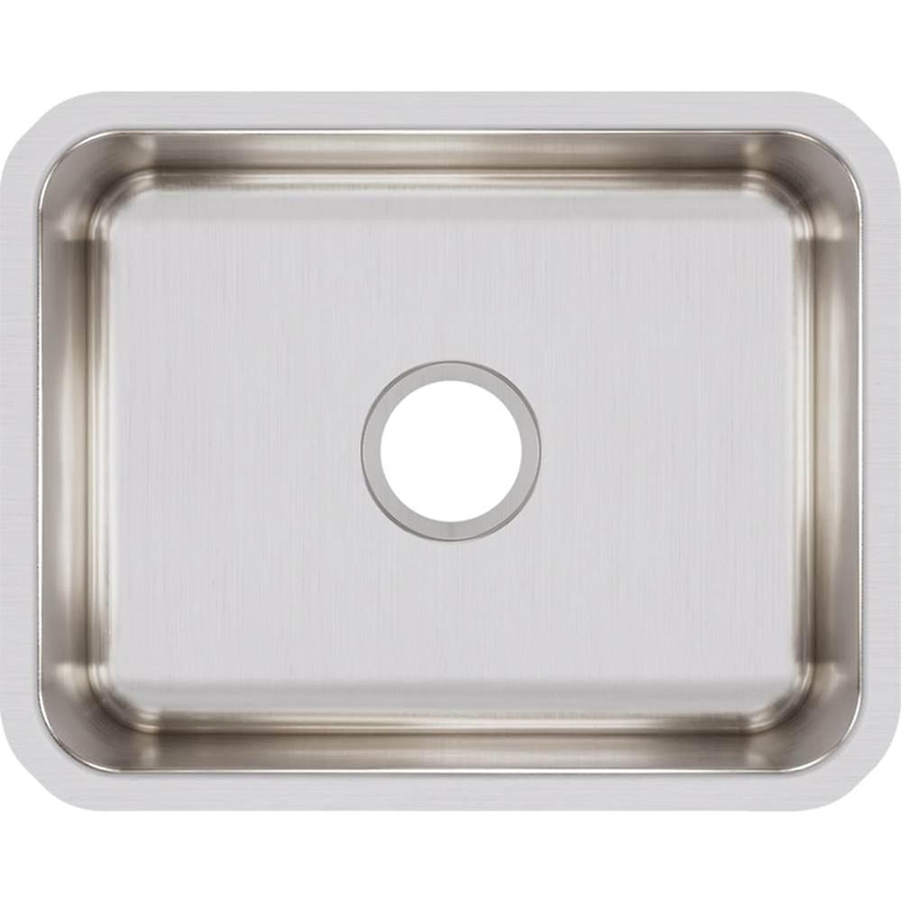 Elkay® Lustertone Classic ELUH1814 Kitchen Sink, Rectangular, Stainless Steel, Lustrous Satin, Domestic