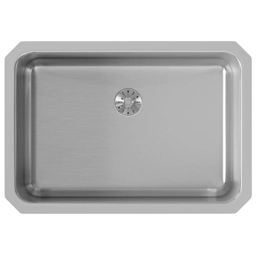 Elkay® Lustertone™ Classic ELUH2416PD Under-Mount Sink, Rectangular, 304 Stainless Steel, Lustrous Satin, Domestic thumbnail 4