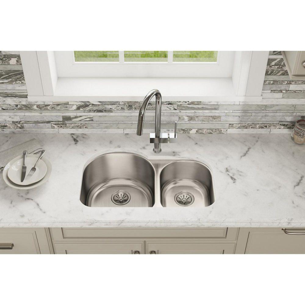 Elkay® Lustertone® Classic ELUH311910R Kitchen Sink, Stainless Steel, Lustrous Satin, Domestic thumbnail 3