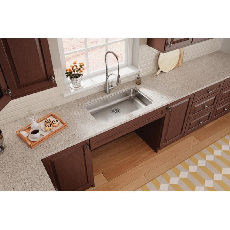 Elkay® Lustertone™ Classic ELUHAD281655 Kitchen Sink, 304 Stainless Steel, Lustrous Satin, Domestic thumbnail 4