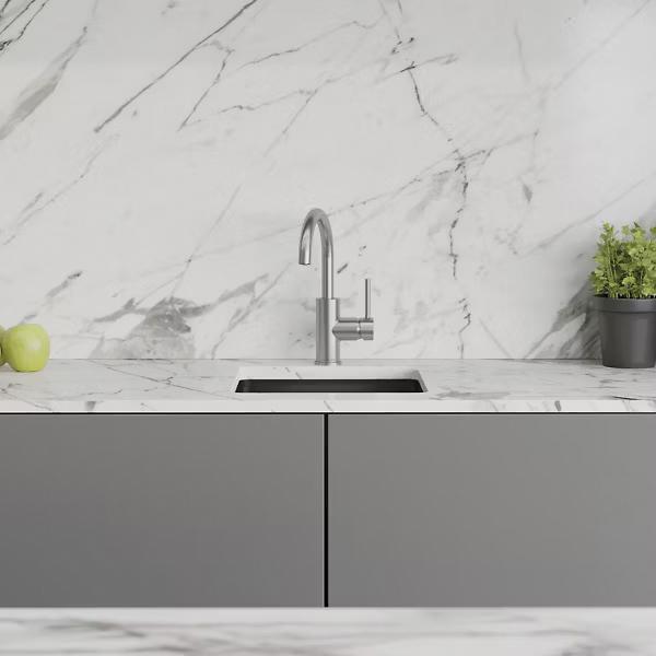 Elkay® Avado® LKAV3021LS Bar Faucet, Deck, Single-Handle, Lustrous Steel