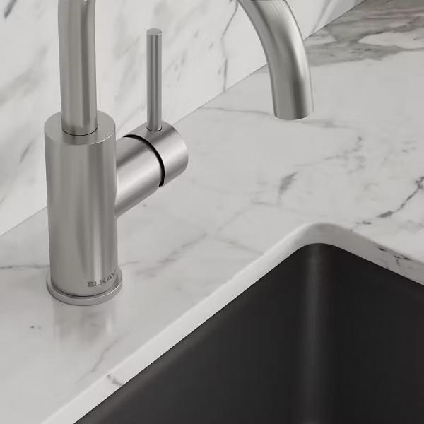 Elkay® Avado® LKAV3021LS Bar Faucet, Deck, Single-Handle, Lustrous Steel thumbnail 2