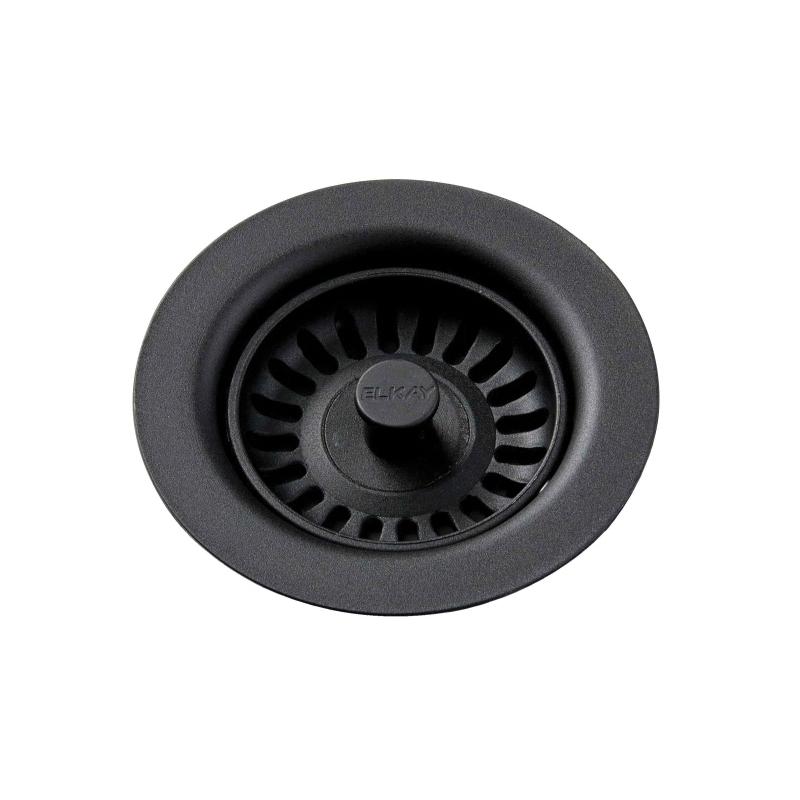 Elkay&reg; LKS35BK Strainer Drain Fitting, Polymer, Black