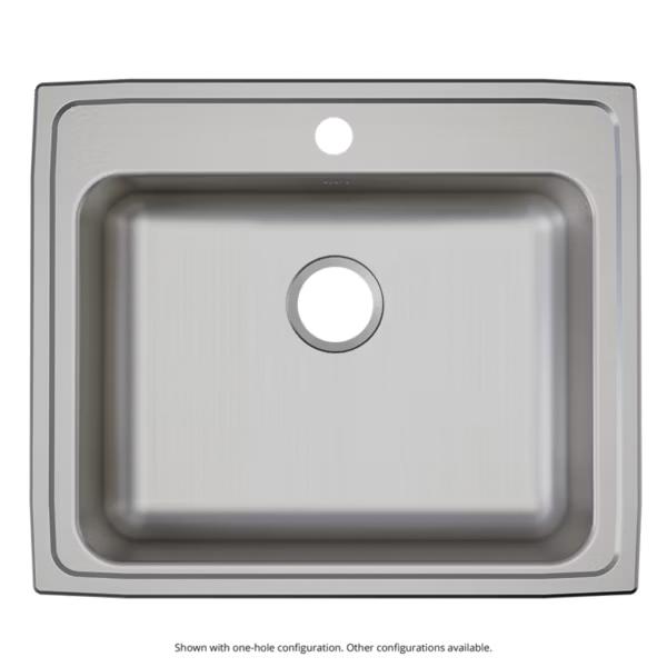 Elkay® Lustertone Classic LRAD252165MR2 Kitchen Sink, 2 -Hole, Stainless Steel, Lustrous Satin, Domestic thumbnail 3
