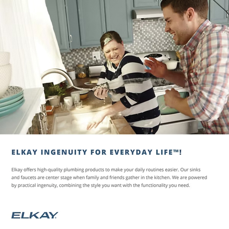Elkay® Celebrity® Series PSLVR1917LO0 Bathroom Sink, Rectangular, Stainless Steel, Brushed Satin