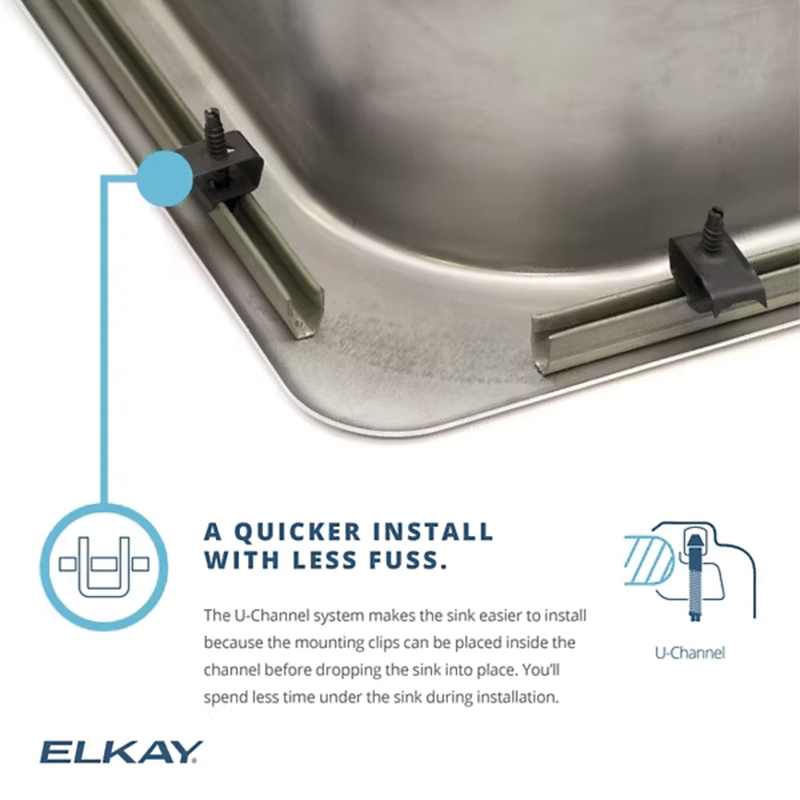 Elkay® Celebrity® Series PSLVR1917LO0 Bathroom Sink, Rectangular, Stainless Steel, Brushed Satin thumbnail 4