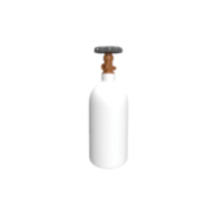 EspriGas 213020 Dry Nitrogen Bottle, 20 cu-ft Capacity, 5 in Dia, 14 in H, Steel Container