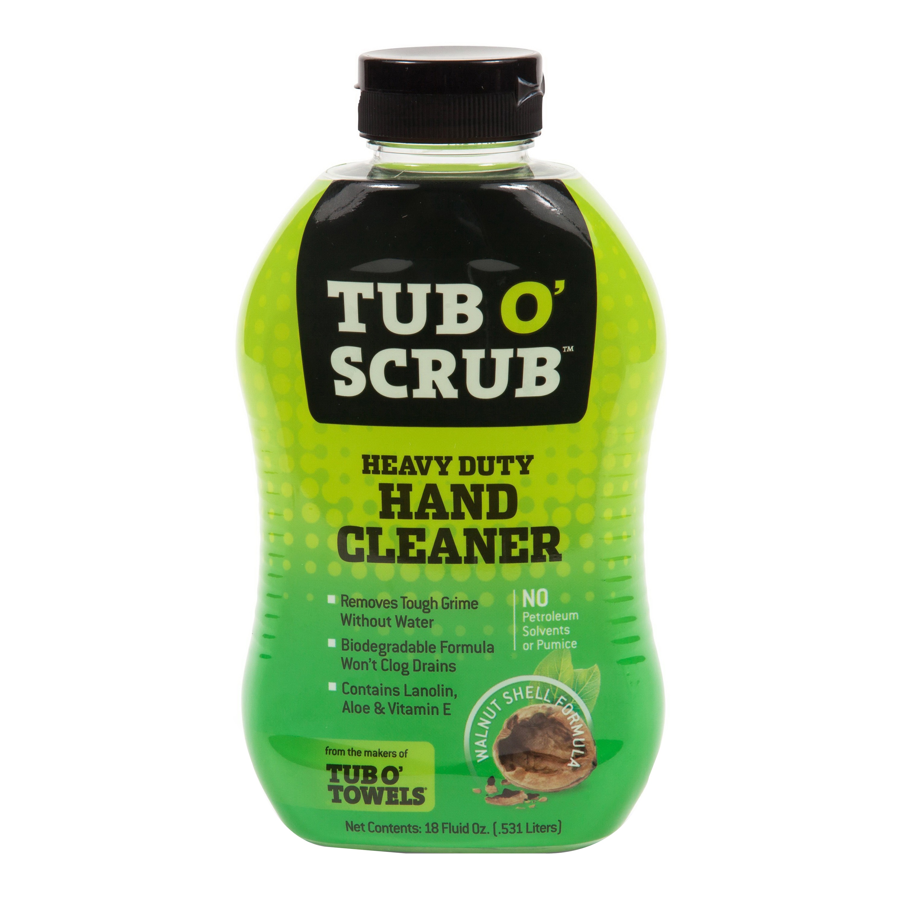 FED PRO™ Tub O'Scrub™ TS18 Heavy-Duty Hand Cleaner, 18 oz, Bottle, Liquid, White, Mild Citrus