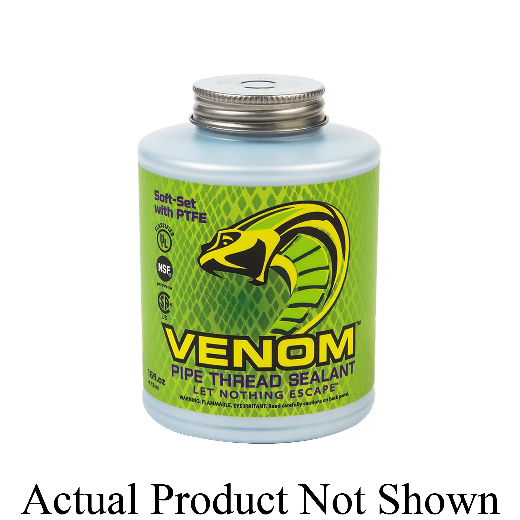 VENOM™ VM04 Pipe Thread Sealant, Liquid, White to Light Green, Mild Alcoholic, 4 oz