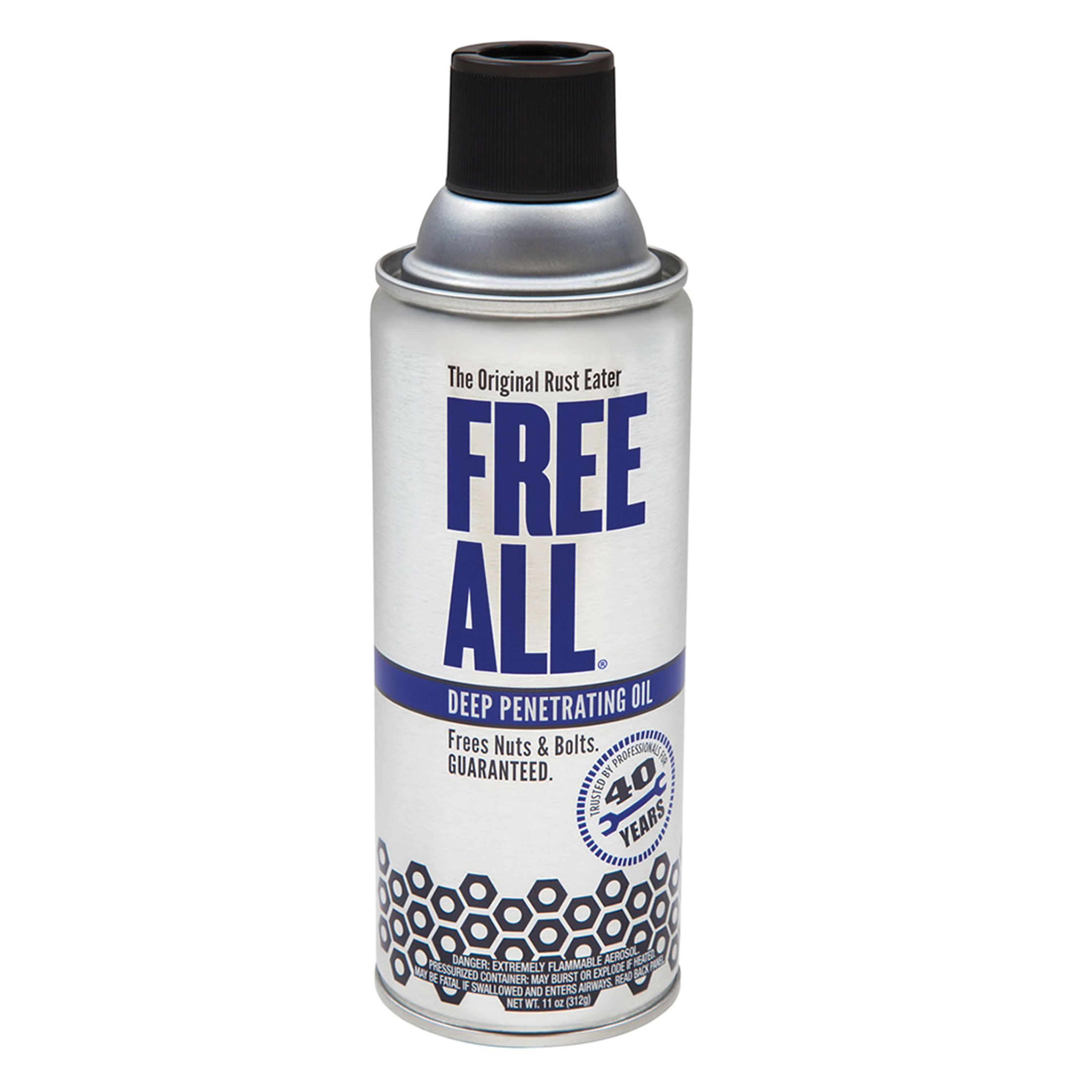 FED PRO™ FREE ALL® RE12-STK Deep Penetrating Oil Display, 11 oz, Aerosol Can, Clear, Strong Sweet Aromatic