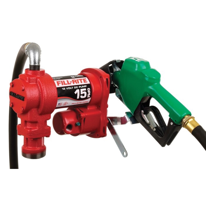 FILL-RITE® FR1200 Series FR1210HA1 Fuel Transfer Pump, 0 to 15 gpm, 20 A, 12 VDC, Cast Iron