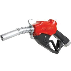 FILL-RITE® N100DAU13 Ultra High-Flow Automatic Spout Nozzle With Red Jacket, Manual, 1 in Nominal, 40 gpm, Aluminum