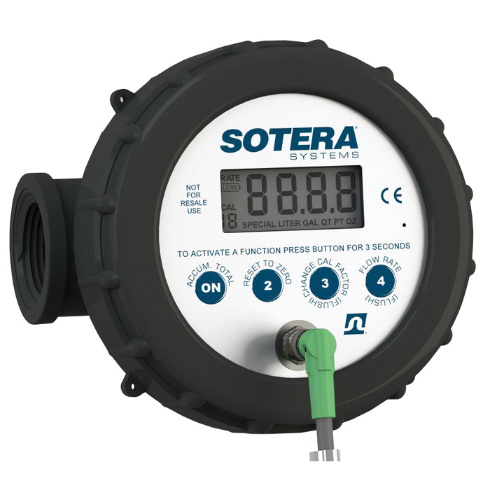 FILL-RITE® 800 Series 825P Chemical Transfer Meter With Pulse Output, 1 in Connection, +/-0.5 % Accuracy