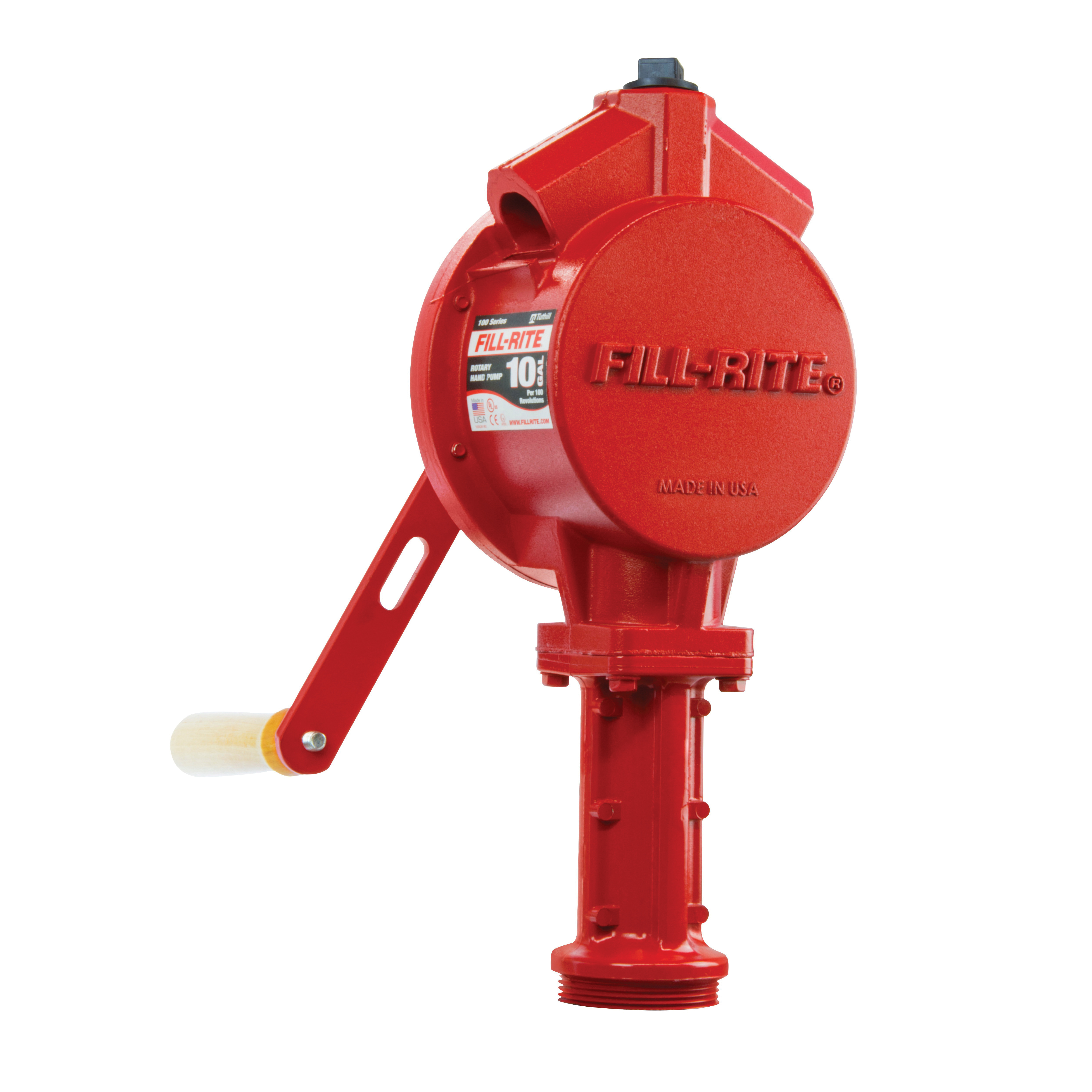 FILL-RITE® FR100 Series FR110 Hand-Operated Fuel Transfer Pump, 10 gpm, Aluminum Housing Material