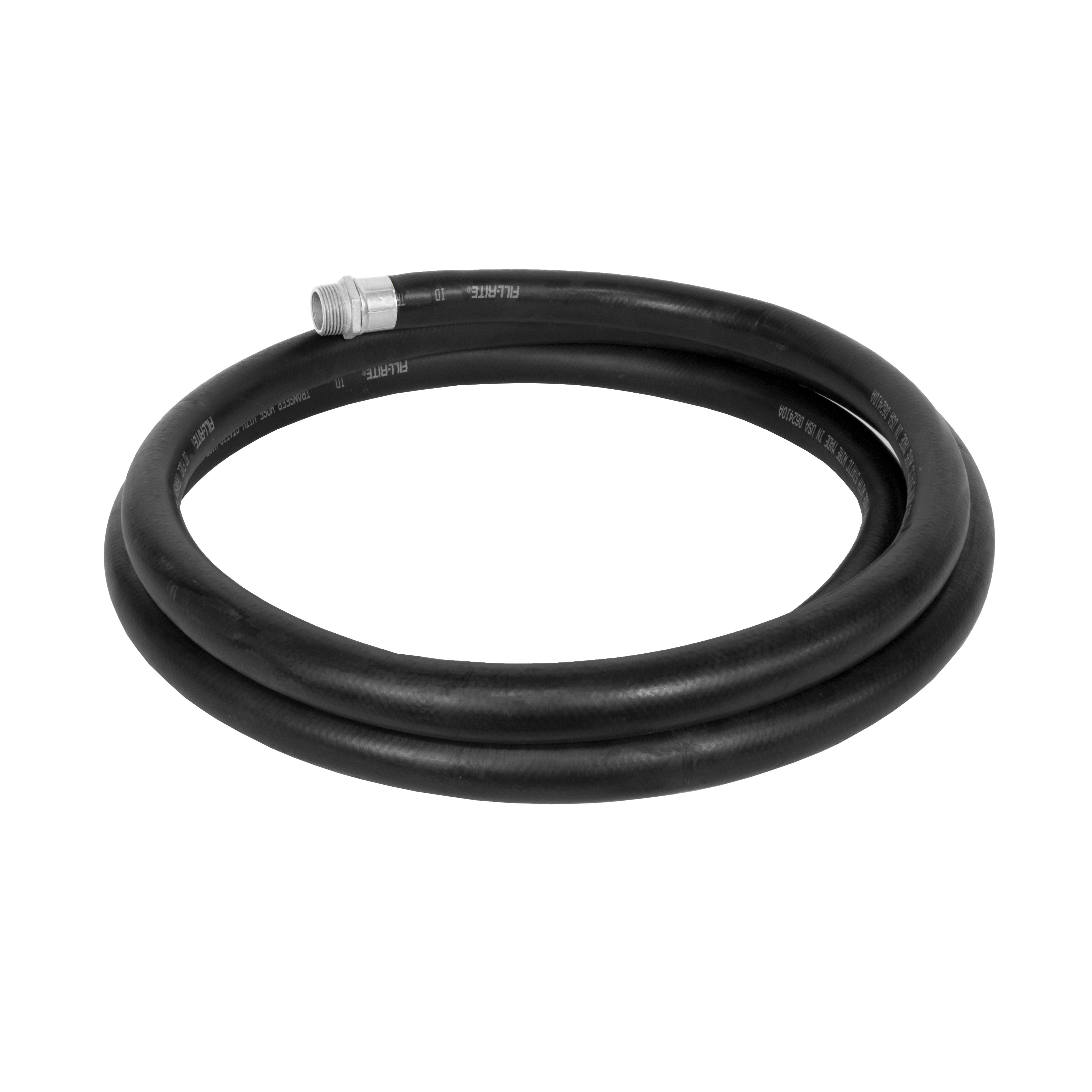 FILL-RITE® FRHS07512S DEF Transfer Hose, 3/4 in, Male BSPP End, 12 ft L, EPDM/Stainless Steel