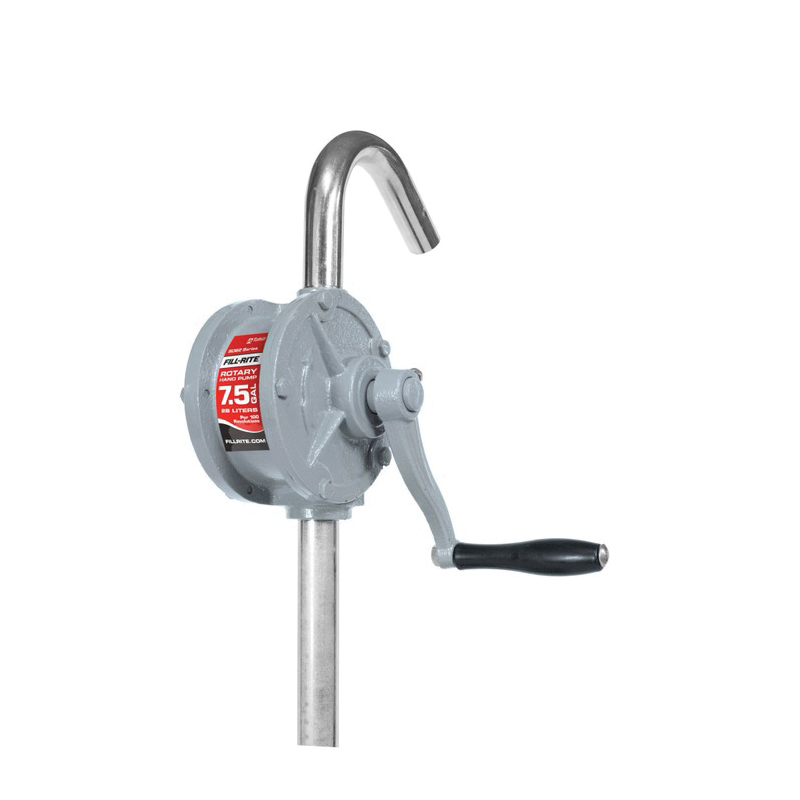 FILL-RITE® SD62 Rotary Hand Pump, 13 to 39 in L Suction Tube, 3/4 in Inlet, 3/4 in Outlet, 7.5 gal/100 Revolution