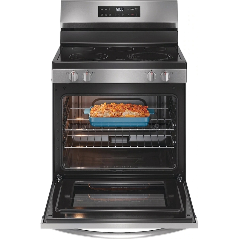 FRIGIDAIRE® FCRE3062AS Electric Range With Steam Clean, 5 -Burner, 240 V, 25-3/16 in Oven Interior Width thumbnail 3
