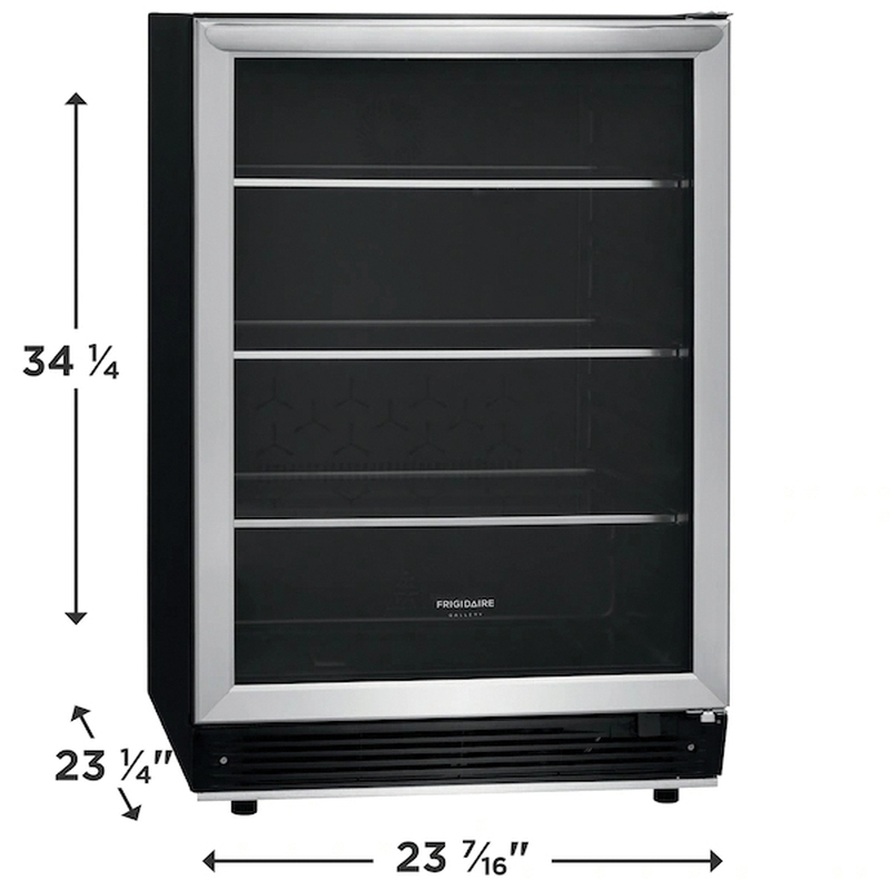 FRIGIDAIRE® Gallery Series FGBC5334VS Built-In Beverage Center, 5.3 cu-ft Capacity, Glass/Metal, Stainless Steel thumbnail 3