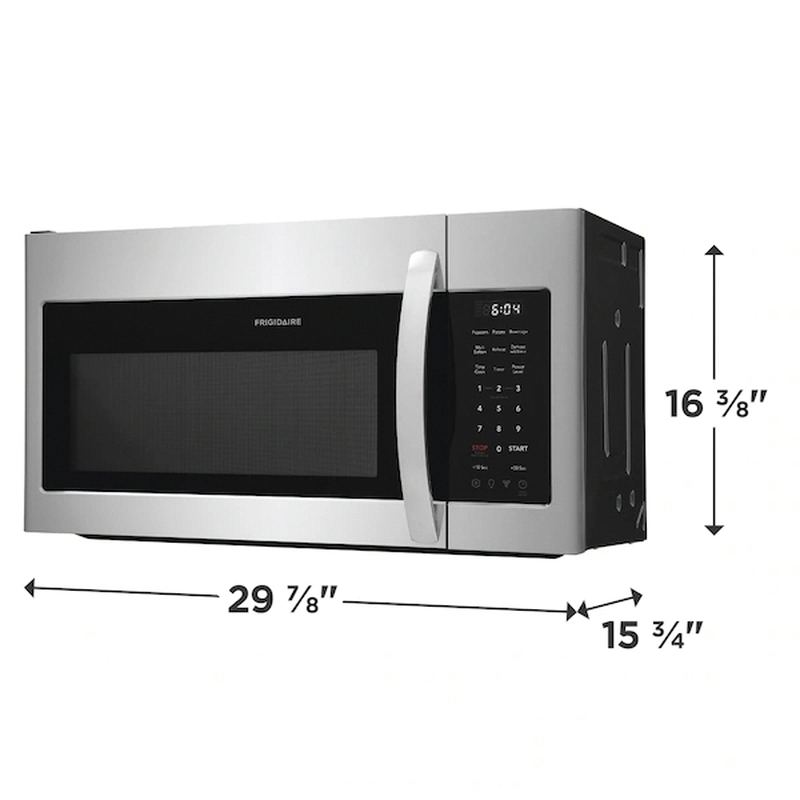 FRIGIDAIRE® FMOS1846BS Over-The-Range Microwave, Membrane Display, Stainless Steel, Stainless Steel, 1500 W, 120 V thumbnail 3