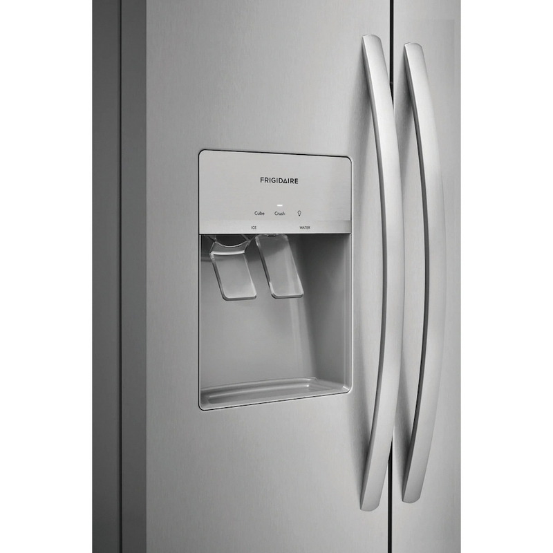 FRIGIDAIRE® FRSS2623AS Side-by-Side Refrigerator, 26 cu-ft Capacity, Reversible Door, Stainless Steel thumbnail 4