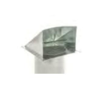 Famco SDWV4 Wall Vent With Screen and Damper, 4 in, Steel, Mill Galvanized