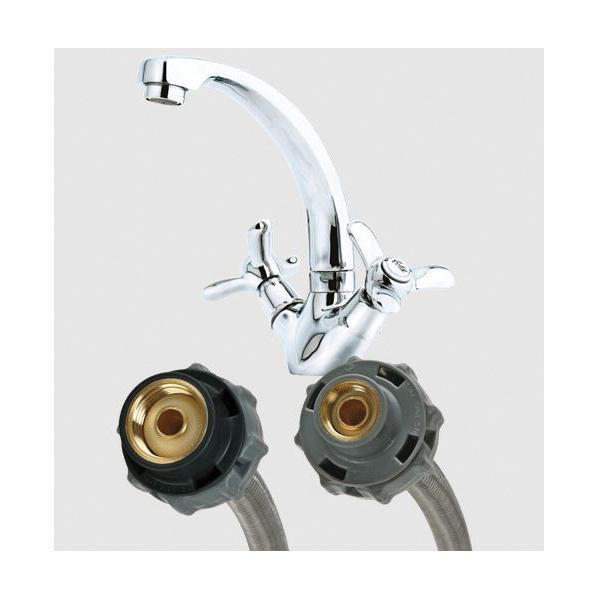 Fluidmaster® CLICK SEAL® Series B1FV12 Faucet Connector, 3/8 x 1/2 in, Compression x FIP, 12 in L, Vinyl thumbnail 2